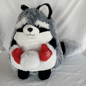 Inter-American Products Christmas Raccoon Plush 14in